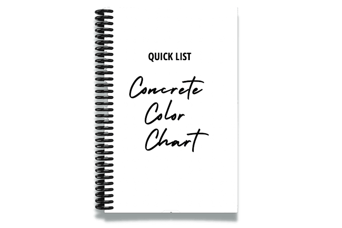 Concrete Color Chart